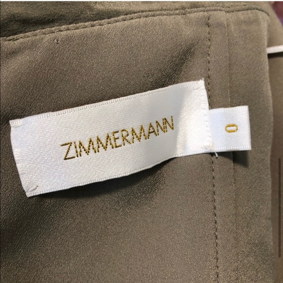 Zimmerman Silk Strapless Layered Midi Dress XS - Picture 7 of 8